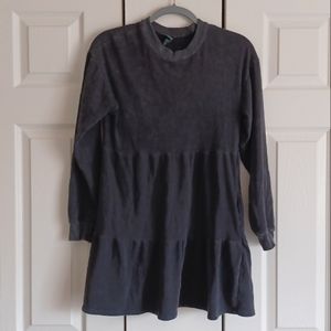 3 For $15 /Wild Fable Dark Gray, Black Long Sleeve Sweatshirt Dress with Pockets